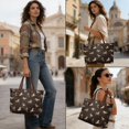 thumbnail image 4 of ZUXONGSY Horse Print Handle Handbag for Women Portable Tote Bag Casual Top Handles Work Bag with Inner Pocket for Tours Daily Use, 4 of 6