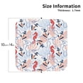 thumbnail image 3 of Pofeuu Sea Horse And Corals Print Leather Coasters Set of 6, Round Cups Mugs Mat Pad for Home Kitchen Heat Resistant Drink Coasters,Square, 3 of 7