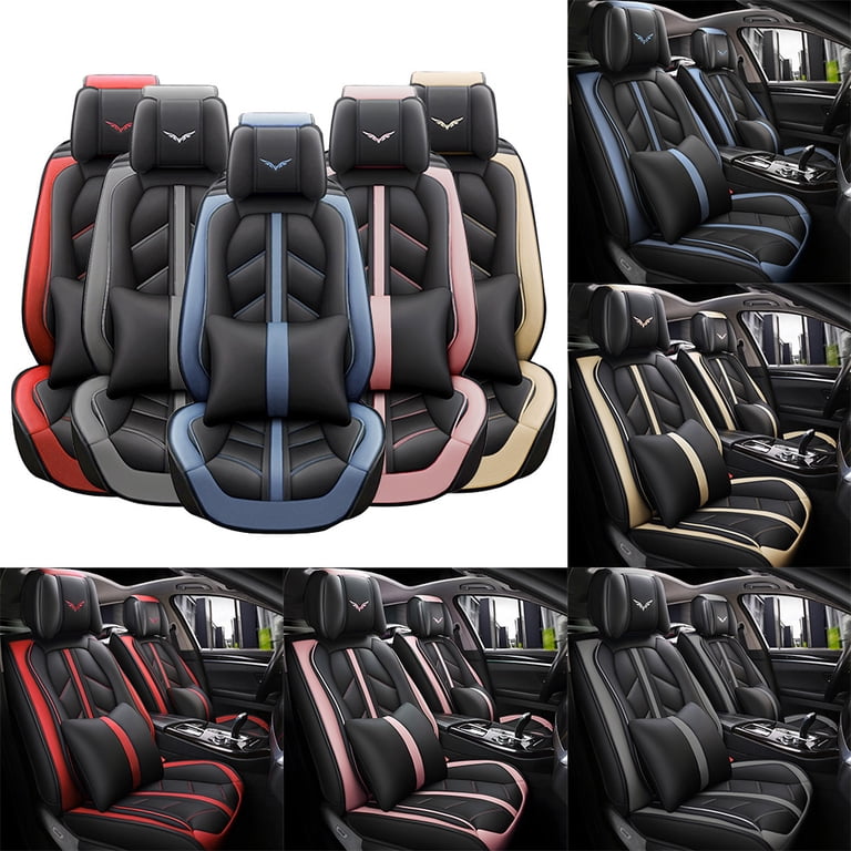 OTOEZ Universal PU Leather Car Seat Covers, 5-Seat Full Set photo 1