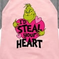 thumbnail image 3 of The Grinch - I'd Steal Your Heart  - Toddler & Youth Girls Raglan Graphic T-Shirt, 3 of 5