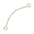 thumbnail image 1 of Extensores de collar Uxcell 1 paquete 925 plata esterlina cadenas de 50 mm con cierres, oro rosa, 1 of 6