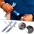 thumbnail image 1 of 2 Pcs Tire-Bouchon Multifonction en Acier Inoxydable Argenté pour Vin Rouge, 1 of 7