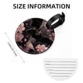 thumbnail image 5 of Bats 2pcs PU Leather Round Bag Tags Suitcase Handbag Tags with Privacy Cover and Name ID Tag for Travel Luggage, Handbags, Backpacks, School Bags, 5 of 6