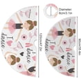 thumbnail image 3 of Coolnut Ballet Christmas Tree Skirt Home Decoration Large Round Christmas Tree Skirt for Holiday Party Home Christmas Day Ornaments,47.2", 3 of 6