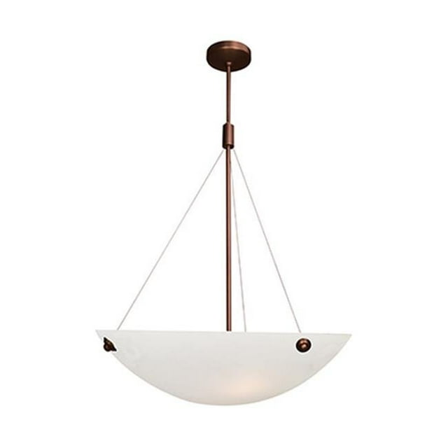 Noya 23073-BRZ-WHT 4 Pendentif Lumière en Bronze