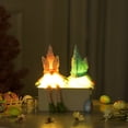 thumbnail image 6 of 12" Lighted Easter Gnome Plush With Hanging Legs - Warm LED Glowing Swedish Tomte - Shelf Sitter Faceless Doll - Spring Holiday Home Fireplace Decor - Battery Operated Ornament, 6 of 6