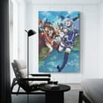 thumbnail image 3 of Japan Sci-Fi Fantasy Anime Movie KonoSuba Role Poster Artworks Canvas Poster Room Aesthetic Wall Art Prints Home Modern Decor Gifts 16x24inch(40x60cm), 3 of 6