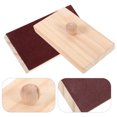thumbnail image 2 of KAKOWELY 2 Pcs Blocs de Sable en Bois Instruments de Percussion Éducatifs Planche de Sable, 4.92x"X2.56"X1.38 Pouces, 2 of 5