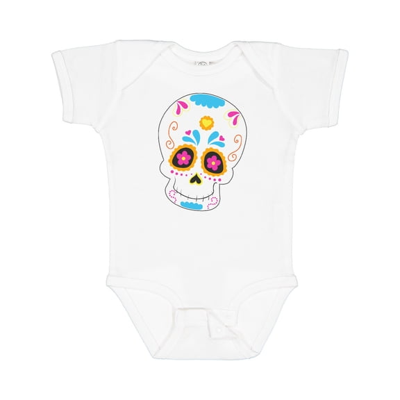 Inktastic Sugar Skull Blue Boys or Girls Baby Bodysuit