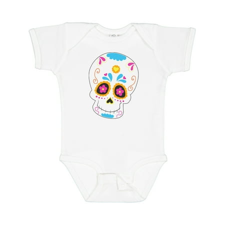 

Inktastic Sugar Skull Blue Gift Baby Boy or Baby Girl Bodysuit