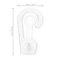 thumbnail image 2 of Topbathy 100PCS Clear Sock Hooks Plastic Hanging Clips for Organizing Fabric Samples in Retail, 2 of 8