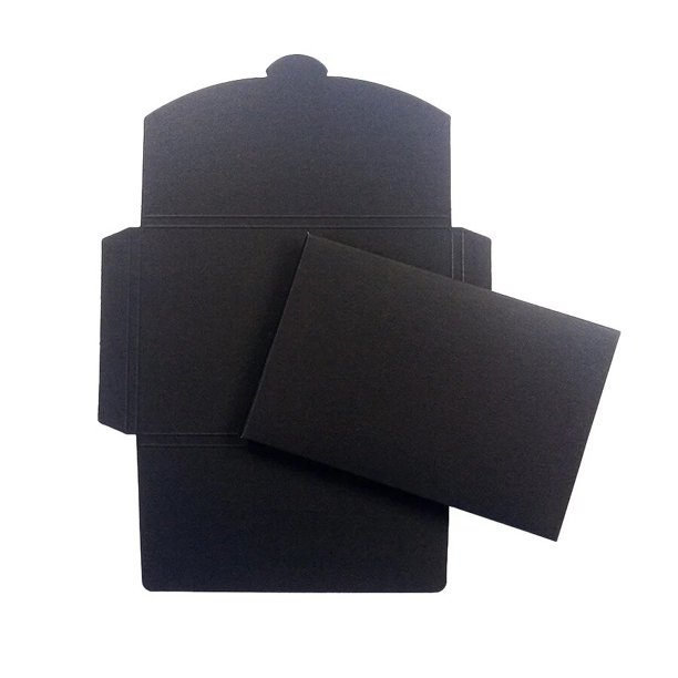Sobres de Papel Kraft para tarjetas postales, 10 unids/lote, 16x10,5x0,5 cm, en blanco y negro, cubierta para tarjetas de felicitación, cajas de embalaje para fotos