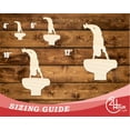 thumbnail image 3 of Unfinished Wood Men's Vault Shape | DIY Craft Cutout 3" / 1/2", 3 of 3