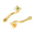 thumbnail image 5 of Chinese Amulet Crafts Golden Auspicious Ruyi gifts Home Furnishing Feng Shui Power Scepter Decoration Ornaments Good Fortune, 5 of 5