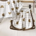 thumbnail image 5 of NOLDARES Kids Toddler Baby Boys Outfits 2 Piece Trendy Print Short Sleeve Round Neck T-Shirt and Relaxed Fit Shorts Sets Clothes(Coffee,12-18 M), 5 of 6