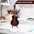 thumbnail image 1 of Miniature Guitar, Mini Musical Instrument Guitar Wooden Bass Guitar Model Display Ornaments for Bookcase Desk Beside Table and Music Room Home Decoration, 1 of 7