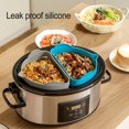 thumbnail image 4 of Ludlz 2Pcs Slow Cooker Liner Easy to Clean Reusable Food Grade Silicone Slow Cooker Divider for Household Kitchen, 4 of 7