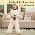thumbnail image 4 of MorisMos Giant Teddy Bear 4ft Stuffed Animal Soft Big Stuffed Bear Plush Toy, 4 of 9