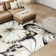 thumbnail image 6 of Cluster of Butterflies Washable Art Area Rug size 8'x10', Power-loomed, Heavenly Softness with Non-Slipping Backing, 6 of 7