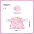 thumbnail image 3 of Porch Goose Pink Butterfly Bathrobe Outfit with Ruffle Hat, Soft Decorative Costume for Lawn Goose Statue, Whimsical Garden Patio Decor, 3 of 6