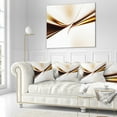 thumbnail image 3 of Designart Dynamic Golden Waves - Abstract Throw Pillow - 16x16, 3 of 5