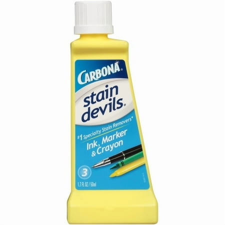 Carbona Stain Devils® #3 | Ink, Marker & Crayon | Professional Strength Laundry Stain Remover | Multi-Fabric Cleaner | Safe On Skin & Washable Fabrics | 1.7 Fl Oz, 1 Pack