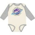 thumbnail image 3 of Inktastic Planet Saturn with Stars Boys or Girls Long Sleeve Baby Bodysuit, 3 of 5