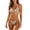 Coffee, variant on String Bikini Two Piece Halter Tie Back Women Bikini Set High Cut Brazilian Thong Bikini Chain Decor Swim Outfit