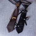 thumbnail image 3 of Aellinatey Stylish School Girl Necktie Kids Chain Pre-tied Tie Uniform Accessories, 3 of 10