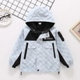 thumbnail image 5 of FUZHIQ Boys Jacket Lightweight Windbreaker Hooded Raincoat for Kids Age 6-15 Comfortable Outdoor Spring Autumn Casual Coat, 5 of 6