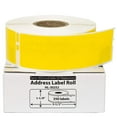 thumbnail image 3 of HOUSELABELS Compatible DYMO 30252 Yellow Address Labels (1-1/8" x 3-1/2"), Strong Permanent Adhesive, Compatible with DYMO LW 450, 4XL, Rollo & Zebra Desktop Printers, 24 Rolls /8400 Labels, 3 of 4
