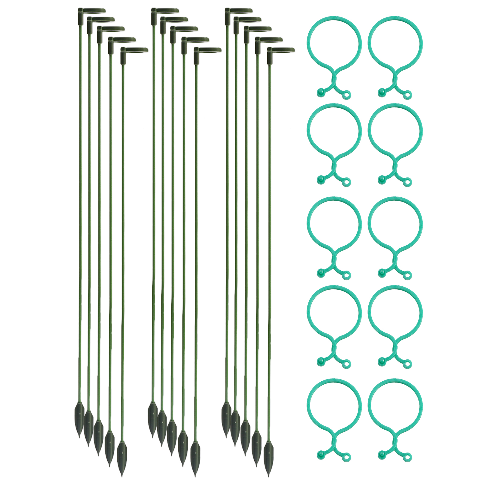 With Clip Decorative Grafting Plant Stake Garden Support Indoor Outdoor