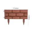 thumbnail image 2 of IFANLANDOR 4Set Small Garden Fencing Light Brown Plastic European Style Landscape Decor, 2 of 8