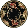 thumbnail image 2 of Rugs.com Pastoral Collection Rug – 7 Ft Round Black Medium Rug Perfect For Kitchens, Dining Rooms, 2 of 9