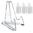 thumbnail image 2 of 30 Pack Acrylic Card Display Stand, Trading Card Holder Easel for Sports Cards, Graded Cards, Baseball Cards,Coins & Collectibles,Clear Lightweight Stable Rack for Home,Shop,Shelf,Exhibition Display, 2 of 9