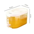 thumbnail image 2 of TIMIFIS Cold Kettle 4L Large Capacity Plastic Beverage Dispenser, Drink Dispenser with Tap Ice Lemonade Juice Container with Lid, Fruit Teapot Lemonade Milk Bucket Drink Container Kitchen & Dining, 2 of 7