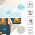 thumbnail image 5 of Dreamtimes Bathroom Rug Toiletry Mat Set American Mug Flag Print, Soft Absorbent Bath Rug and U-Shaped Contour Toilet Rug, Non-Slip Bath Carpet Bath Mats for Bathroom 17.3"x13.4"+23.6"x15.7", 5 of 5