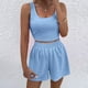 thumbnail image 5 of Karight Two Piece Summer Outfits 2 Piece Sets 2026 Sleeveless Matching Lounge Crop Top High Waisted Short, 5 of 8