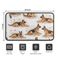 thumbnail image 5 of German Shepherd Dogs with Flowers Door Rugs,Washable Non Slip Door Mats Indoor,Decorative Door Mats,Entry Mat Indoor for Entrance,Bedroom,Kitchen,Bathroom,30"x17", 5 of 6