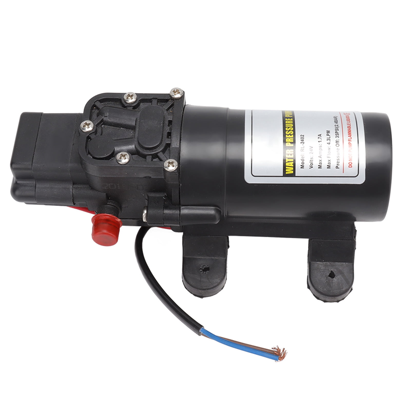 BIMZUC Water Pressure Diaphragm Pump Self Priming High Pressure Outdoor RV Marine Transfer Pump, RL-2402 24V