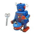 thumbnail image 2 of 2xWindup Drumming Robot Toy Adorno Novedoso Para Fiestas Recuerdos Regalo De Navidad, 2 of 8