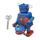 thumbnail image 1 of Robot baterista de juguete CUTICAT Figurilla decorativa Hojalata para niños y adultos, 1 of 8