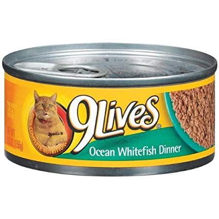 24 PACKS : 9 Lives 79100-00420 5.5 Oz Ocean Whitefish Dinner 9LivesÃƒÆ’Ã¢â‚¬Å¡Ãƒâ€šÃ‚Â® Canned Cat