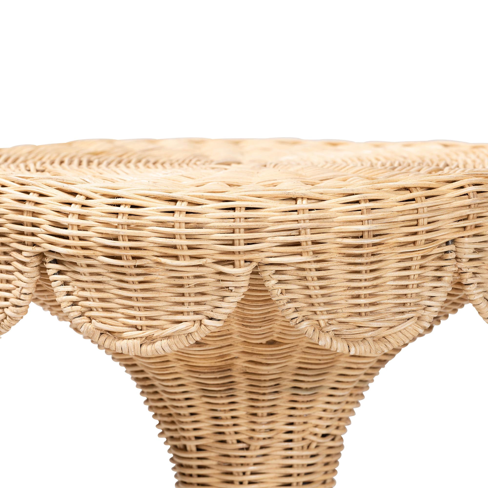 bali & pari Natala Boho End Table, Light Honey