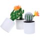 thumbnail image 1 of UPOUART 3Ud Plantas Artificiales En Maceta Con De Cactus Para Y, 1 of 8