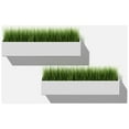 thumbnail image 7 of Veadek Geo Series Short Hanging 16" Planter - 2-Pack White, 7 of 7