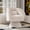 Beige-Linen, variant on Rophefx 360° Swivel Barrel Chair,Comfy Teddy Accent Chair with Armrest Single Reading Sofa Chair for Living Room Bedroom Office Readingroom,Red