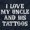 Navy, variant on Love Uncle Tattoos Cute Rebellious Toddler Boy Girl T Shirt Infant Toddler Brisco Brands 6M
