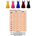 thumbnail image 2 of Capreze Dress for Women Summer Wedding Guest Sleeveless V-neck Retro Sling Pleated Flare Skirt Dress
 Claret L, 2 of 4