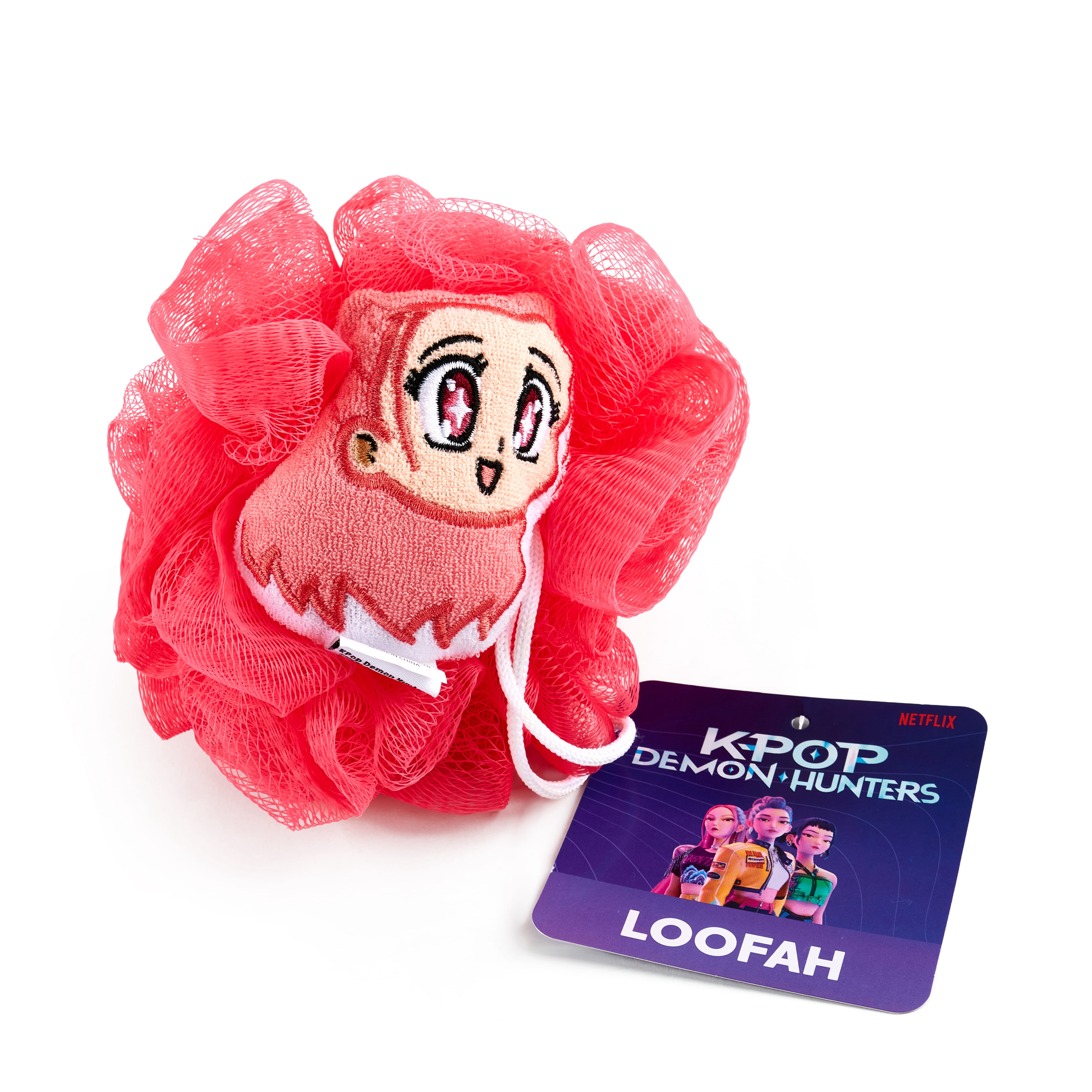 K-Pop Demon Hunters Mira 3D Loofah, Pink, Netflix